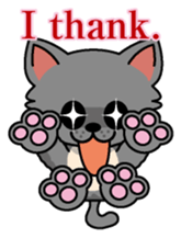 Cat business English version sticker #5711127