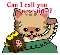 Cat business English version sticker #5711131