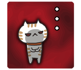 Darkness omission cat sticker #5711503