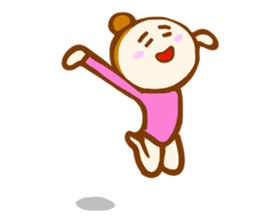 Rhythmic sportive gymnastics girl sticker #5711548