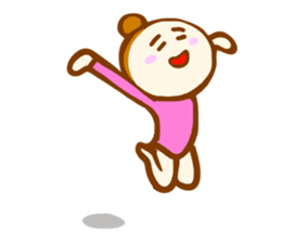 Rhythmic sportive gymnastics girl sticker #5711548