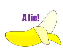 The True Intention of the Banana E sticker #5711598
