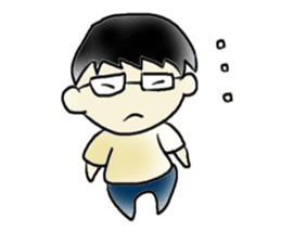 Mr.Amp, the glasses man sticker #5711613