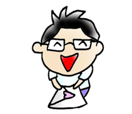 Mr.Amp, the glasses man sticker #5711614