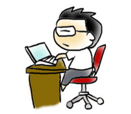 Mr.Amp, the glasses man sticker #5711616