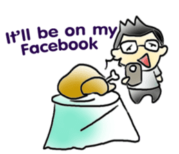 Mr.Amp, the glasses man sticker #5711621