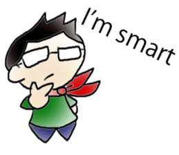 Mr.Amp, the glasses man sticker #5711622