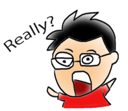 Mr.Amp, the glasses man sticker #5711623