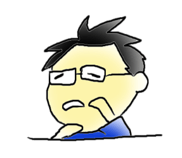 Mr.Amp, the glasses man sticker #5711628