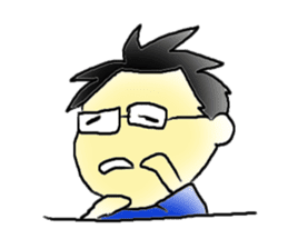 Mr.Amp, the glasses man sticker #5711628