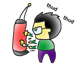 Mr.Amp, the glasses man sticker #5711633