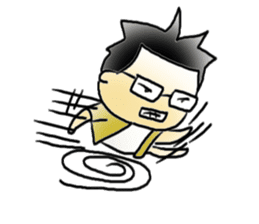 Mr.Amp, the glasses man sticker #5711635