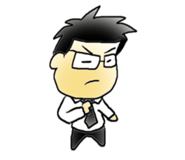 Mr.Amp, the glasses man sticker #5711639