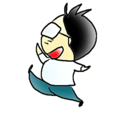 Mr.Amp, the glasses man sticker #5711640