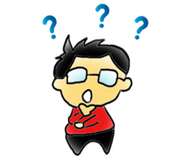 Mr.Amp, the glasses man sticker #5711641