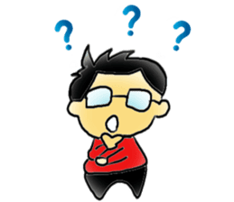 Mr.Amp, the glasses man sticker #5711641