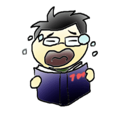 Mr.Amp, the glasses man sticker #5711642