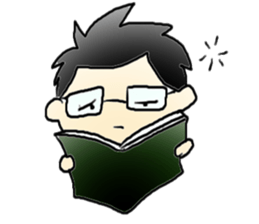 Mr.Amp, the glasses man sticker #5711643