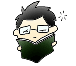 Mr.Amp, the glasses man sticker #5711643