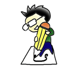 Mr.Amp, the glasses man sticker #5711645