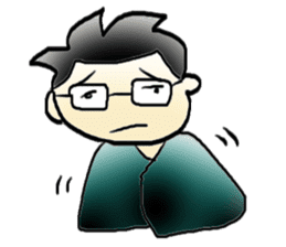 Mr.Amp, the glasses man sticker #5711646