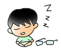 Mr.Amp, the glasses man sticker #5711650