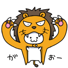 Animal Costume cat sticker #5712095