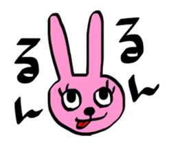 yeah!usagigipyon face sticker #5712334