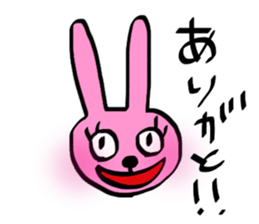 yeah!usagigipyon face sticker #5712345