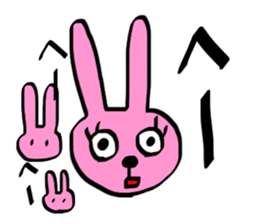 yeah!usagigipyon face sticker #5712360