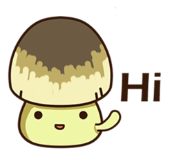 Straw mushroom boy Won Won(English) sticker #5713380