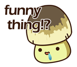 Straw mushroom boy Won Won(English) sticker #5713381