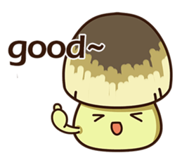 Straw mushroom boy Won Won(English) sticker #5713384