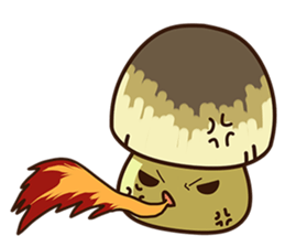 Straw mushroom boy Won Won(English) sticker #5713385
