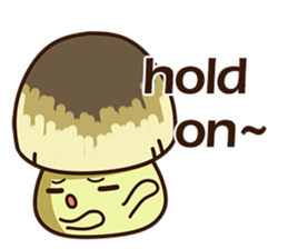Straw mushroom boy Won Won(English) sticker #5713386
