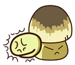 Straw mushroom boy Won Won(English) sticker #5713387