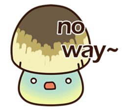 Straw mushroom boy Won Won(English) sticker #5713388