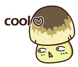 Straw mushroom boy Won Won(English) sticker #5713389