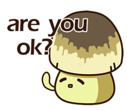 Straw mushroom boy Won Won(English) sticker #5713392