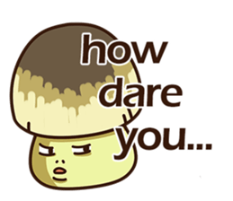 Straw mushroom boy Won Won(English) sticker #5713394