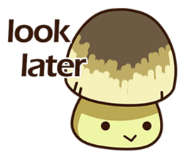 Straw mushroom boy Won Won(English) sticker #5713396