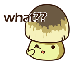Straw mushroom boy Won Won(English) sticker #5713398