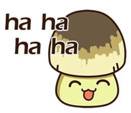 Straw mushroom boy Won Won(English) sticker #5713399