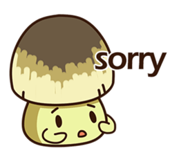 Straw mushroom boy Won Won(English) sticker #5713404
