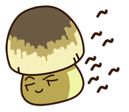 Straw mushroom boy Won Won(English) sticker #5713409