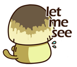 Straw mushroom boy Won Won(English) sticker #5713411