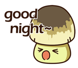 Straw mushroom boy Won Won(English) sticker #5713418