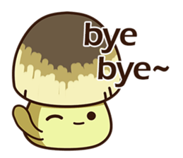 Straw mushroom boy Won Won(English) sticker #5713419