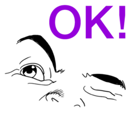 make your face (English) sticker #5713580