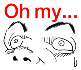 make your face (English) sticker #5713581